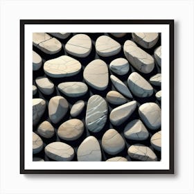 Pebbles 15 Art Print