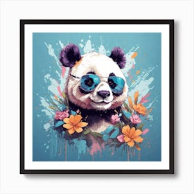 Cool Panda Art Print