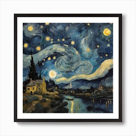 Starry Night 7 Art Print