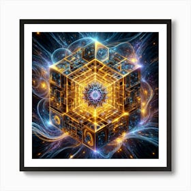 Cube Of Light 22 Art Print