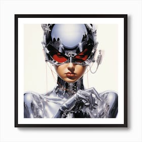 Futuristic Woman Art Print