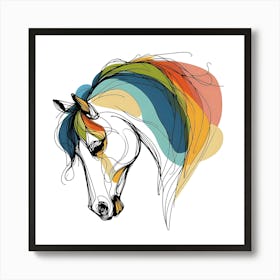 Creative Horse Visual 21 Art Print