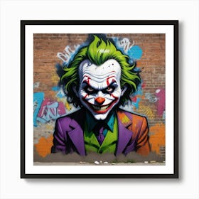 Joker Street Art Art Print