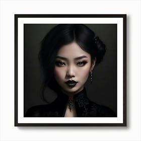 Asian Gothic Grace Art Print