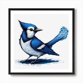 Bluejay ~Reimagined 9 Art Print