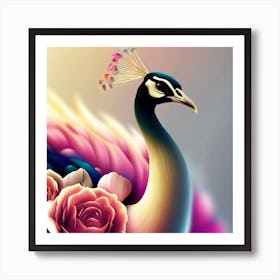 Peacock Wall Art Art Print