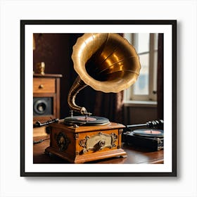 The Sound of Nostalgia: Rediscovering the Gramophone Art Print