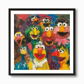 Sesame Street 3 Art Print