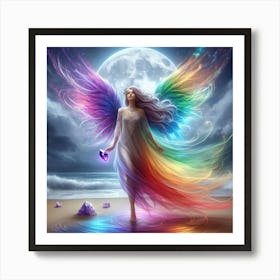 Rainbow Angel 2 Art Print