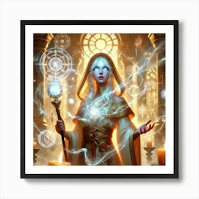 Priestess Kaida Divine Vision Art Print