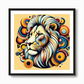 Lion Head 7 Art Print