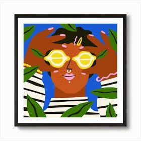 Lemon Eyes Art Print