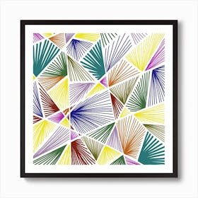 Abstract Geometric Pattern Vector Art Print