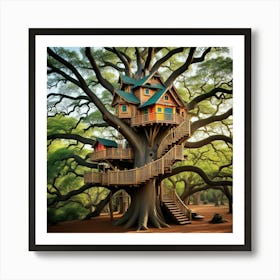 Casas en arboles Art Print