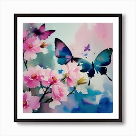 Butterfly Painting 24 Art Print