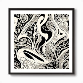 Abstract Psychedelic Pattern Poster