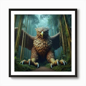 Guardian of the enchanted forest. Art Print
