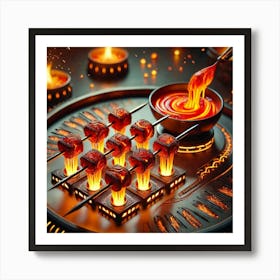 Ignis Bites Dish Art Print