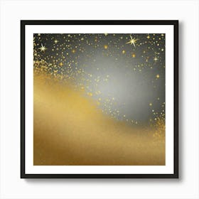 Night sparkles the sand Poster