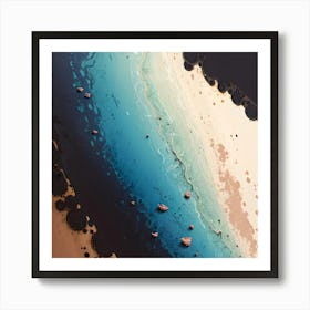 Sand And Sea Art Print