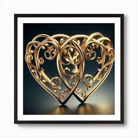 Heart Of Gold 2 Art Print