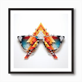 Geometric Sunglasses Art Print