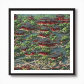 Chinese Village Art Print