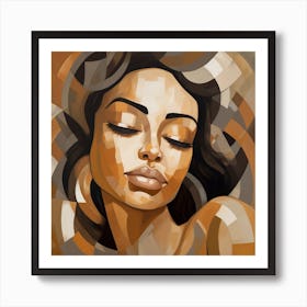 Abstract Of A Woman 16 Art Print