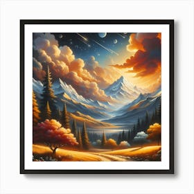 Landscape Painting 27 Art Print