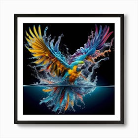 Colorful Parrot Art Print