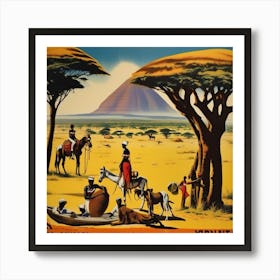 African Safari Art Print