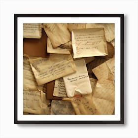 Old Letters 4 Art Print