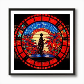 Stained Glass Window Art Print