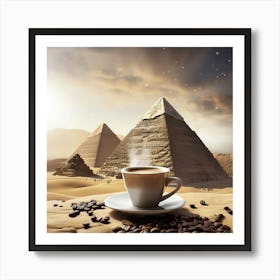 Coffee And Pyramids Affiche