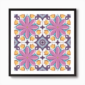 Floral Pattern 1 Art Print