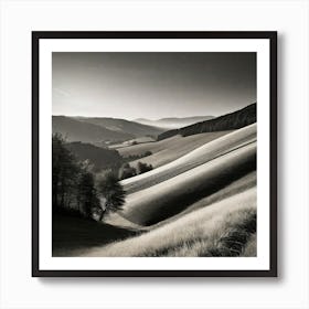 Black And White Landscape Photography Art Print