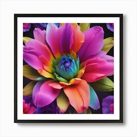 Colorful Flowers 33 Art Print