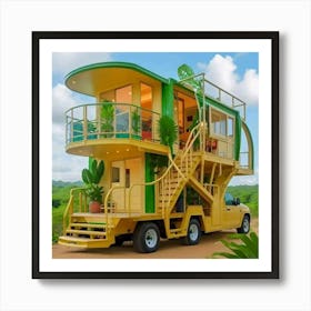 Tiny House On Wheels Art Print