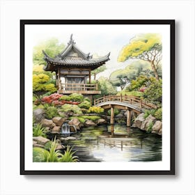 Japanese Gardens Art Print