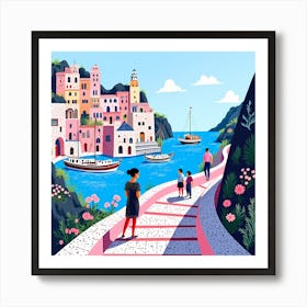 Italy By The Sea Art Print