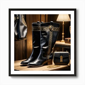 Gucci Boots Art Print