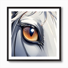 Eye Of A Horse 28 Art Print