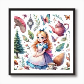 Alice in Wonderland 3 Art Print