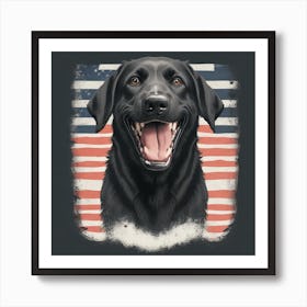 Black Labrador Retriever Art Print