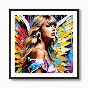 Taylor Swift Angel Art Print