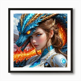 Dragon Warrior kkh Art Print