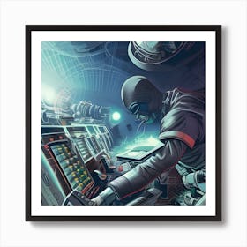 Sonic The Robot Art Print