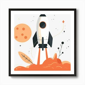 Rocket Launch Art Print