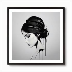 Portrait Of A Woman Art Print