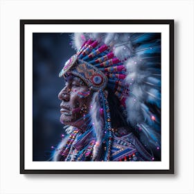 Indian Headdress Art Print